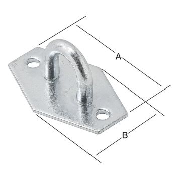 BYGELFÄSTE VORMANN TILL HASP 28X40MM