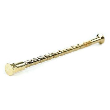 SKRUV BESLAGSBODEN MED HYLSA TX20 123MM MÄSSING  2-PACK           