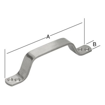 HANDTAG VORMANN ROSTFRITT 20X160MM