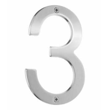 HUSNUMMER BESLAGSBODEN 3 VILLA 120MM BORSTAT KROM