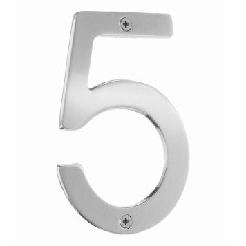 HUSNUMMER BESLAGSBODEN 5 VILLA 120MM BORSTAT KROM