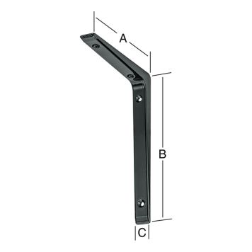 KONSOL VORMANN ELEGANT 150X200MM SVART