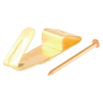 VÄGGKROK SUKI 8X27MM MÄSSING 16-PACK