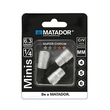 HYLSSATS MATADOR HEX 3 DELAR 4-6MM