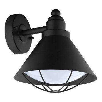VÄGGLAMPA EGLO BARROSELA 24CM SVART