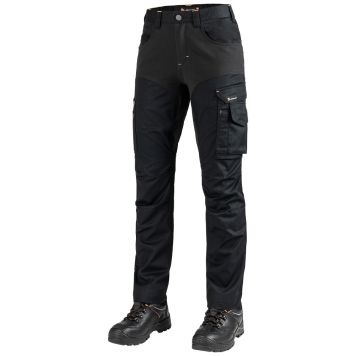 ARBETSBYXA L.BRADOR 1091PB-W DAM SVART STRL.42