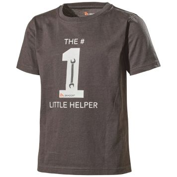 T-SHIRT L. BRADOR BARN 6066B GRÅ STL.110/116