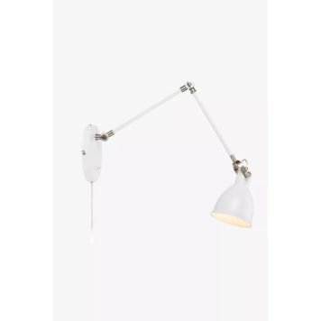VÄGGLAMPA MARKSLÖLJD HOUSE VIT/STÅL