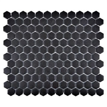 MOSAIK UNI BLACK 26X30CM PRIS PER ARK