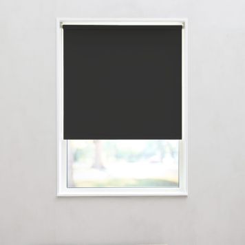 RULLGARDIN DEBEL UNI MÖRKLÄGGANDE 100X175CM SVART