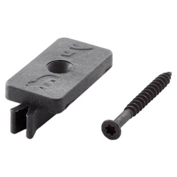 MONTERINGSCLIPS WIMEX T-CLIPS KOMPOSITTRALL SVART                          