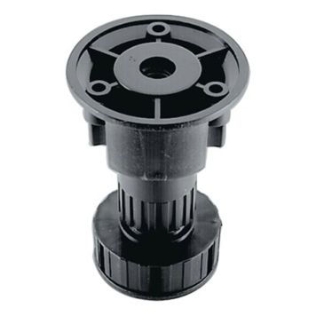 MÖBELFOT JUSTERBAR 80MM SVART