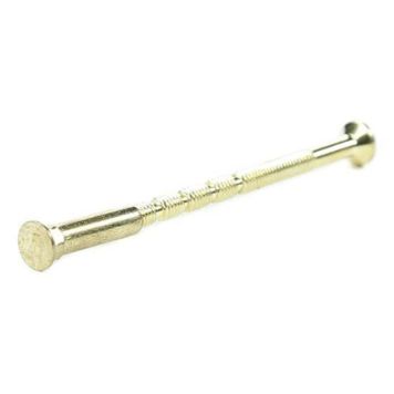 SKRUV BESLAGSBODEN MED HYLSA TX20 122MM MÄSSING 2-PACK                          