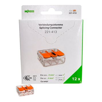 ANSLUTNINGSKLÄMMA WAGO 12X221-413
