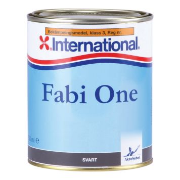 BOTTENFÄRG INTERNATIONAL FABI ONE SVART 750ML