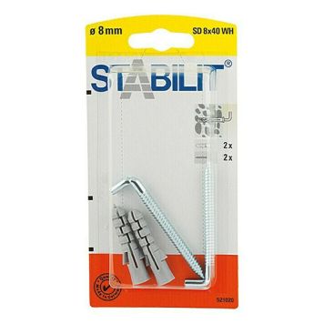 SKRUVKROK STABILIT 8X40MM 2-PACK