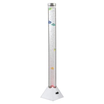 GOLVLAMPA GLOBO MENDOZA LED SILVER