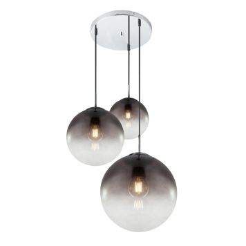 PENDELLAMPA GLOBO VARUS KROM/SVART