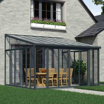 UTERUM CANOPIA SANREMO 16,5M² MÖRKGRÅ