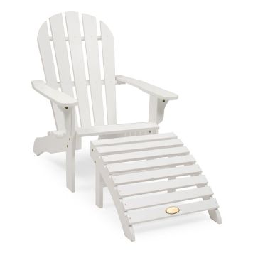 DÄCKSTOL HILLERSTORP TENNESSEE FÅTÖLJ + PALL VIT