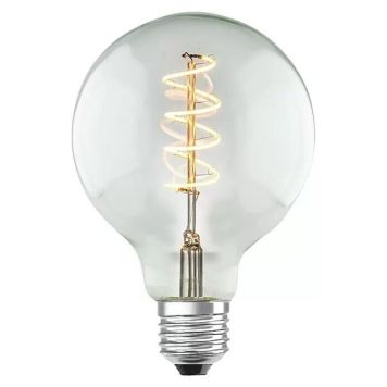 LJUSKÄLLA HOME SWEET HOME GLOBE SPIRAL KLARGLAS LED E27 4W