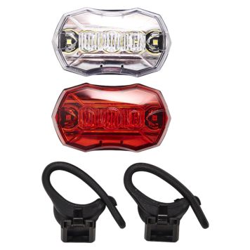 CYKELLAMPA RAWLINK SET MED FÄSTE LED