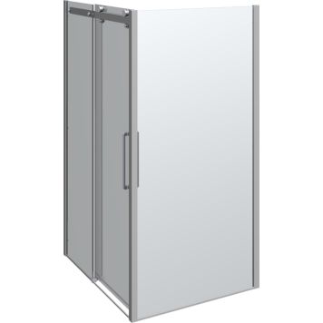 DUSCHHÖRNA SCANBAD MAXI 120X100CM KROM