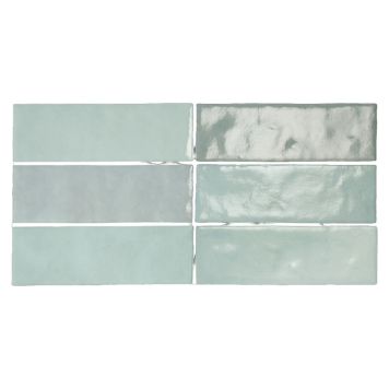KAKEL TENFORS CREATIVA 6,5X20CM AQUA BLANK 0,5M²/KRT