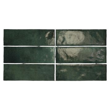 KAKEL TENFORS CREATIVA 6,5X20CM MOSS GREEN BLANK 0,5M²/KRT