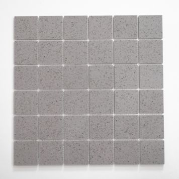 MOSAIK WELSCHEIT SQUARE GRÅ 4,8X4,8CM PRIS PER ARK