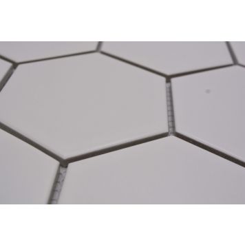 MOSAIK WELSCHEIT HEXAGON WHITE MATT 25,6X29,5CM PRIS PER ARK
