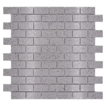 MOSAIK WELSCHEIT QUARTZ ARTIFICIAL BRICK GRÅ 30X32CM PRIS PER ARK