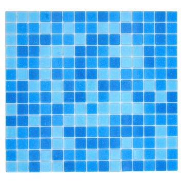 MOSAIK WELSCHEIT POOL LIGHTBLUE/BLUE  32,7X30,5CM PRIS PER ARK