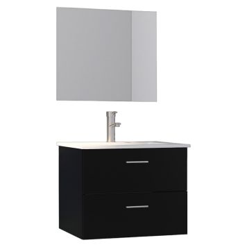 BADRUMSMÖBEL NORTIQ BERGAMO SVART MATT 60CM