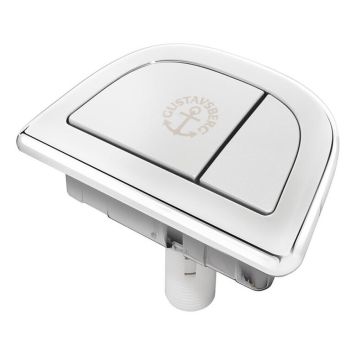 SPOLKNAPP GUSTAVSBERG DUO LÅG KNAPPHUS KROM