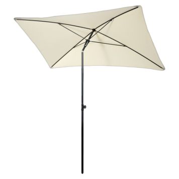 PARASOLL DOPPLER SUNLINE VÄDERBESTÄNDIG 225X120CM OFFWHITE