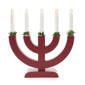 ADVENTSLJUSSTAKE KONSTSMIDE 5L RÖD