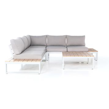 LOUNGEGRUPP SUNFUN STYRSÖ METALL VIT