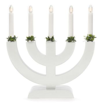 ADVENTSLJUSSTAKE KONSTSMIDE 5L VIT