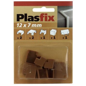 SKARV & HÖRN PLASFIX 12X7MM TEAKFÄRGAD