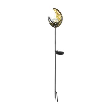 SOLCELLSFACKLA EGLO MÅNE SVART/GULD