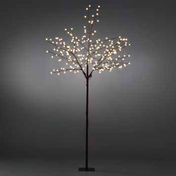 DEKORATIONSTRÄD KONSTSMIDE VARMVIT LED BRUN 250CM