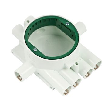 KOPPLINGSDOSA GUL D/T GIPS MED LÅSFJÄDER