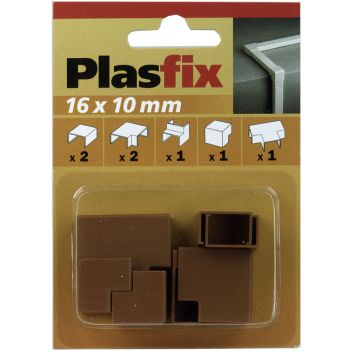 SKARV & HÖRN PLASFIX TEAKFÄRGAD 16X10MM 