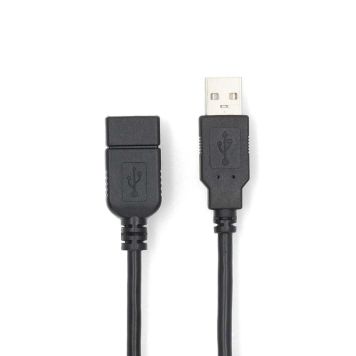 USB-KABEL NEDIS USB 2.0 2M SVART