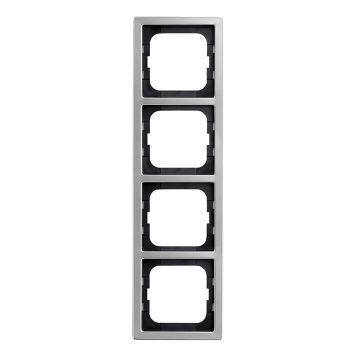 TÄCKRAM ABB ÄDELSTÅL 1724 4-FACK STÅL