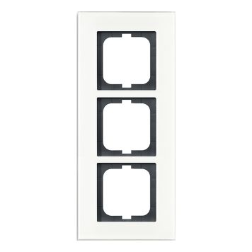 TÄCKRAM, 3-FACK, VITT-GLAS CARAT, 1723-8