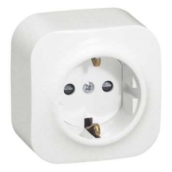 VÄGGUTTAG LEGRAND FORIX 1-VÄGS 16A VIT