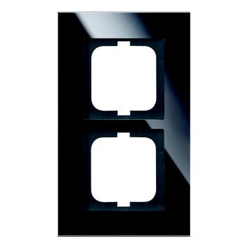 TÄCKRAM, 2-FACK, SVART-GLAS CARAT, 1722-