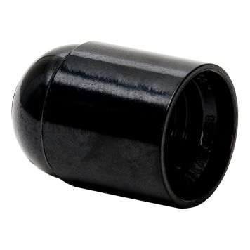 LAMPHÅLLARE GELIA SLÄT UTAN JORDSKRUV E27 SVART 